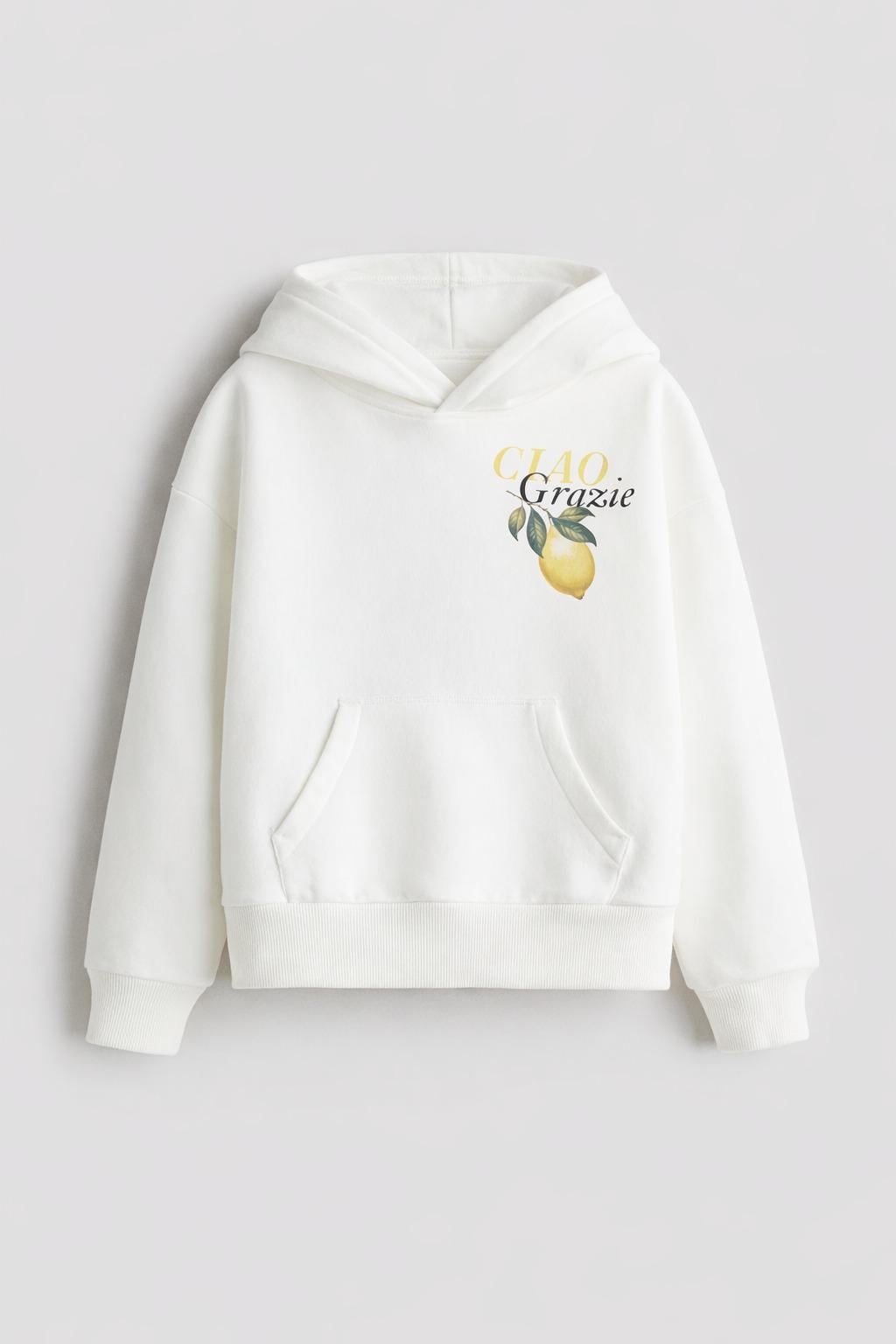 Худі Лимони 146 см Білий (1285361)