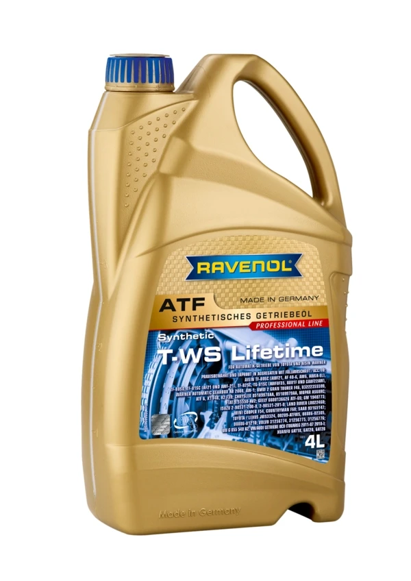 Масло для АКПП RAVENOL ATF T-WS Lifetime синтетика 4 л (1211106-004)