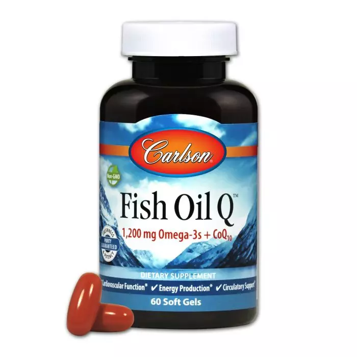 Омега-3 с коэнзимом Carlson Labs Q10 Fish Oil Q 60 гелевых капсул (CL1673)