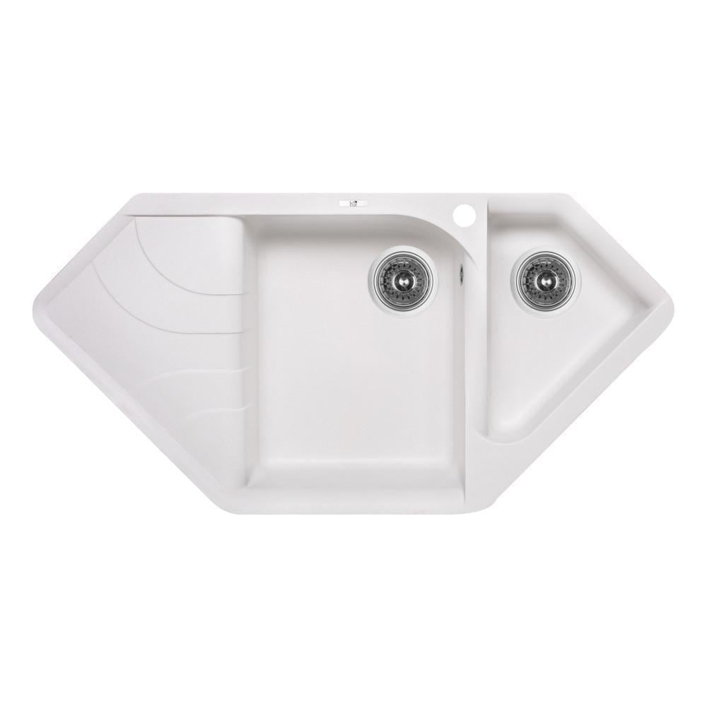 Кухонна мийка з додатковою чашею Lidz 1000x500/225 WHI-01 (LidzWHI011000500225)