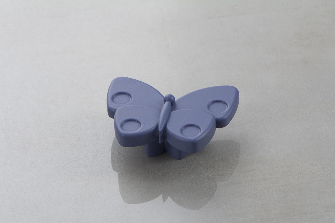 Мебельная ручка Poliplast Бабочка РП-28 Синяя матовая (16188)