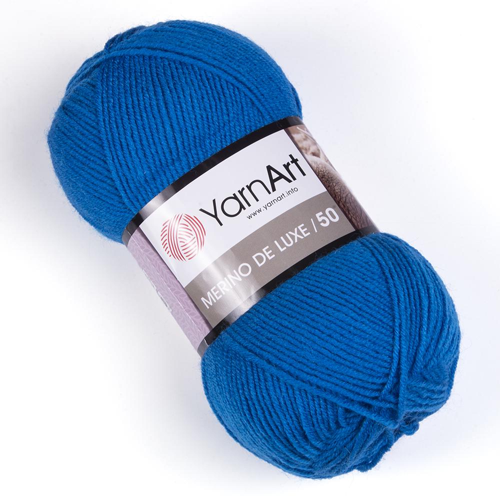 Пряжа YarnArt Merino De Luxe 3040 Синий (6053)