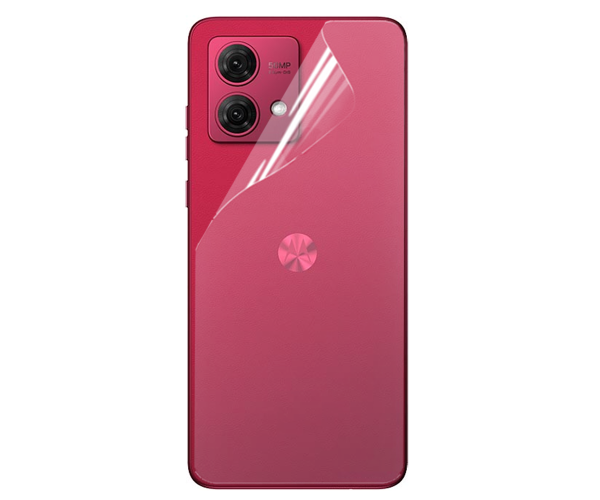 Пленка противоударная гидрогелевая Hydrogel Film для Motorola Moto G84 на заднюю панель Transparent