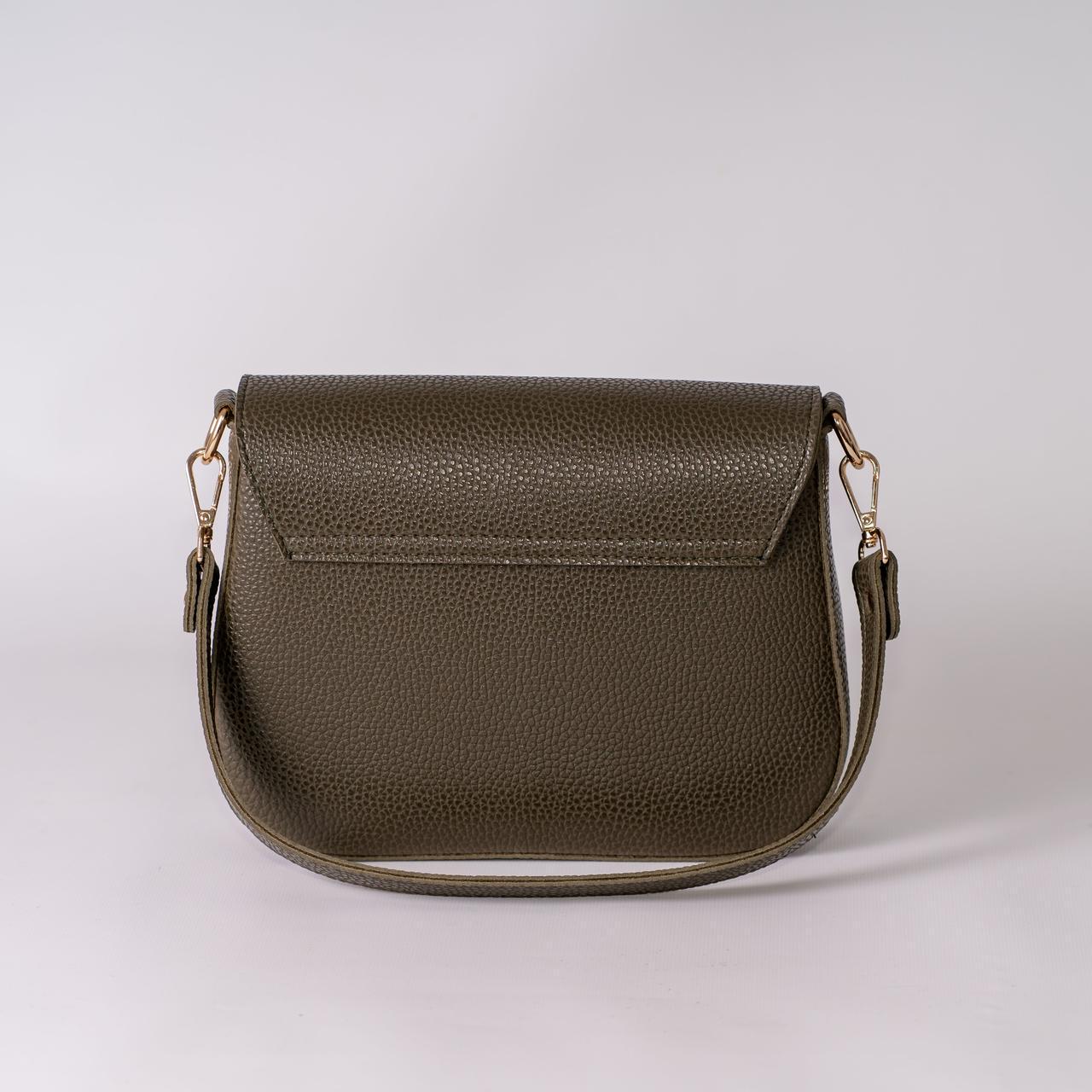 Сумка женская кросс-боди XENIA № 44-24 из эко-кожи Хаки - фото 4