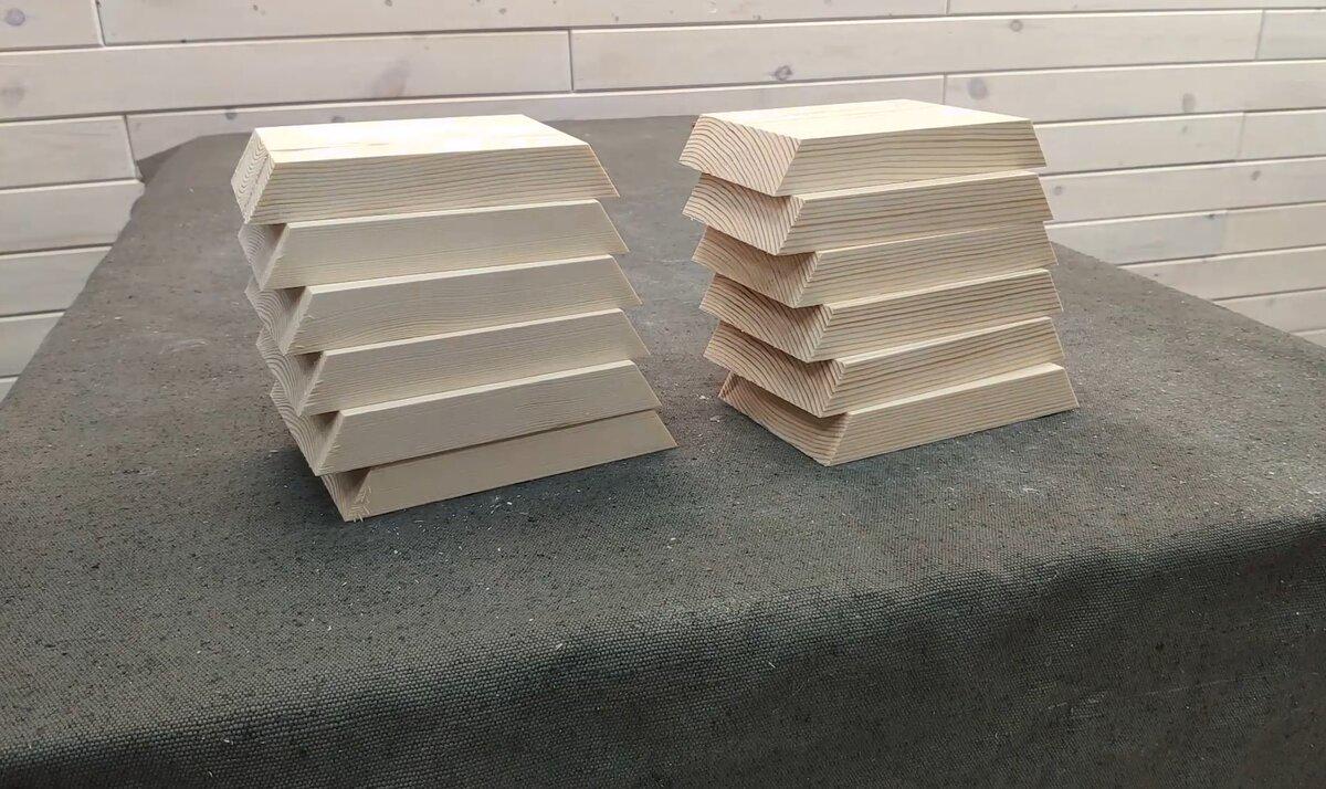 Полочка деревянная Сота 32х37х15 см (27283775) - фото 4