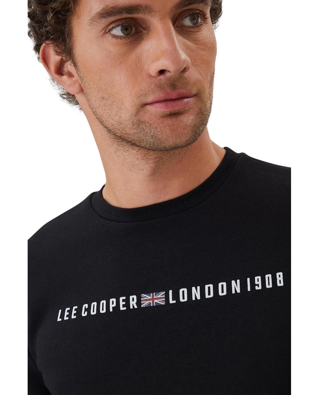Світшот чоловічий Lee Cooper Steward 241LCM241003.8101 XXL Чорний (8682272500185) - фото 3