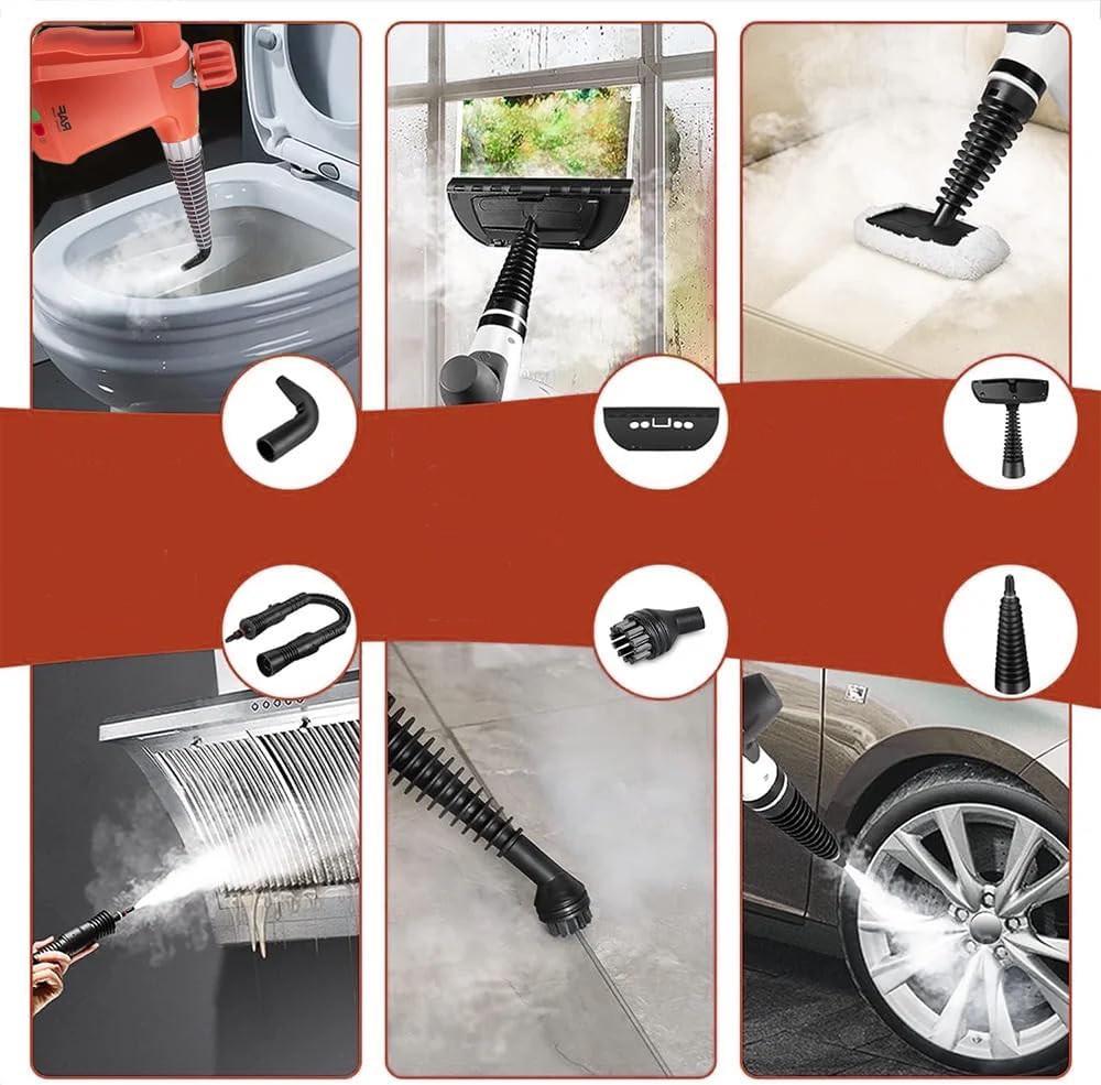 Пароочисник 10в1 RAF R.1372 з насадками 1000 Вт 350 мл (70832) - фото 9 Пароочисник 10в1 RAF R.1372 з насадками 1000 Вт 350 мл (70832) - фото 9