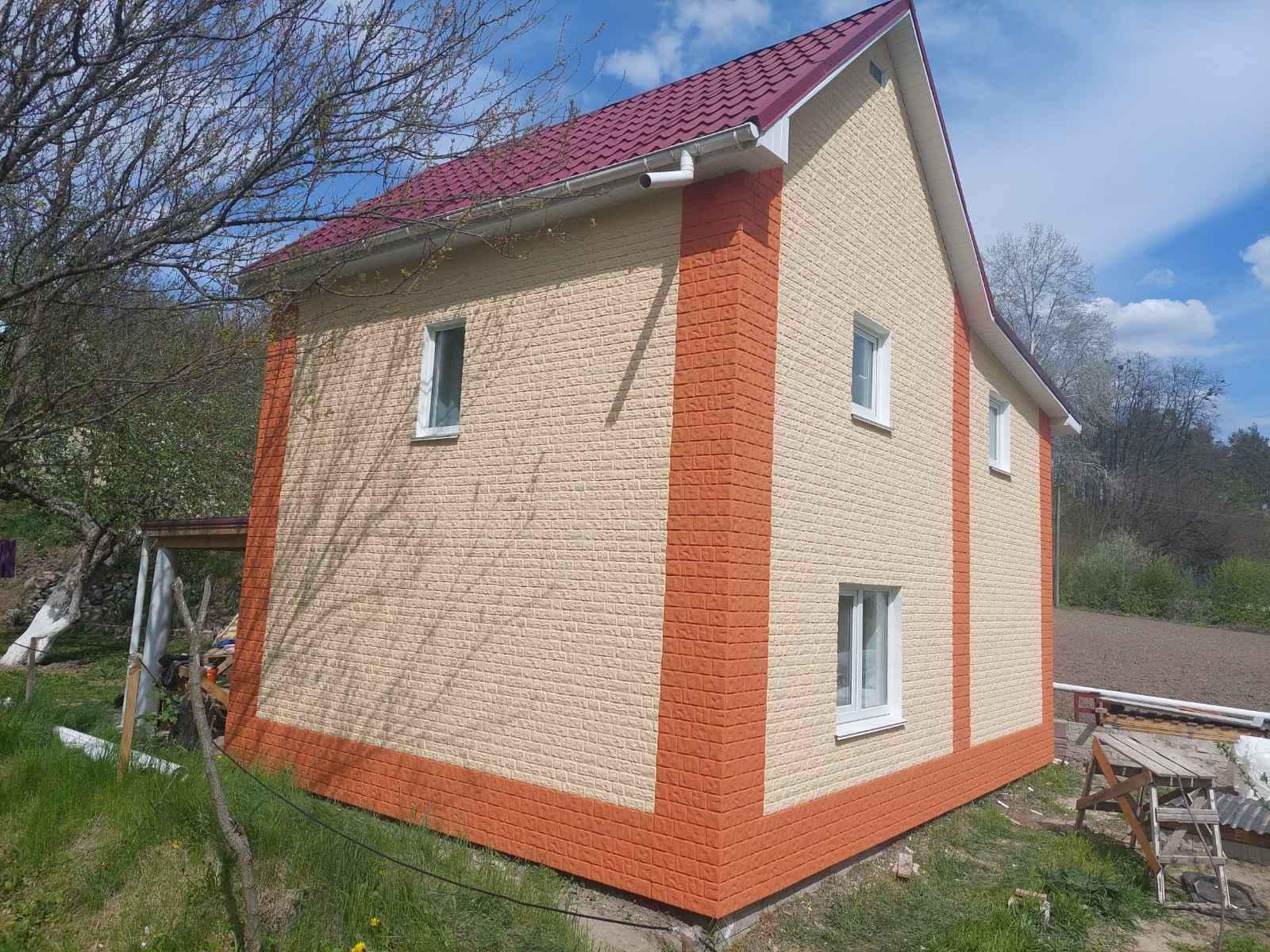 Термопанель фасадная на пенопласте с пазом Кирпич гладкий 450х450х100 мм (9825804) - фото 6