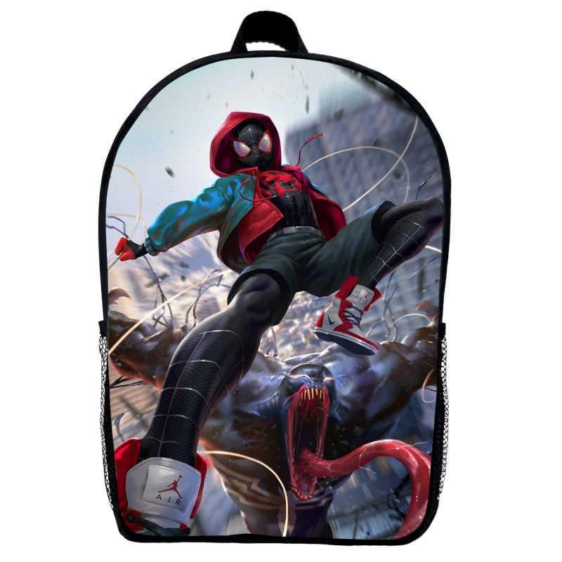 Шкільний рюкзак дитячий з принтом Spidermen 021 29х21х9 см 5 л Чорний (2199354044)