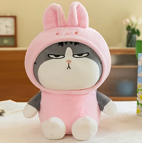 Мягкая игрушка Котенок костюме 23 см Розовый (22680)