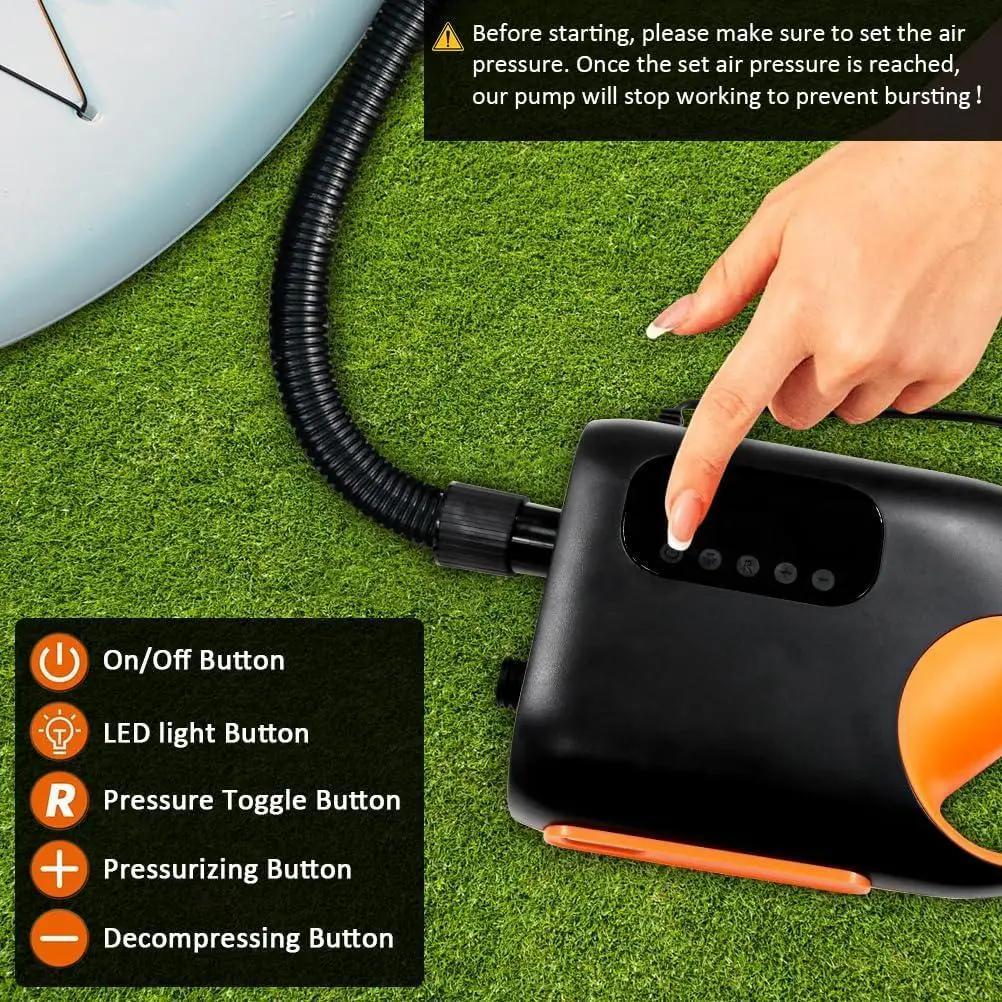 Насос високого тиску для човнів та SUP дошок ATJ-8666 повітрянний акумуляторний від прикурювача (le1-4gh-dke) - фото 5 Насос високого тиску для човнів та SUP дошок ATJ-8666 повітрянний акумуляторний від прикурювача (le1-4gh-dke) - фото 5