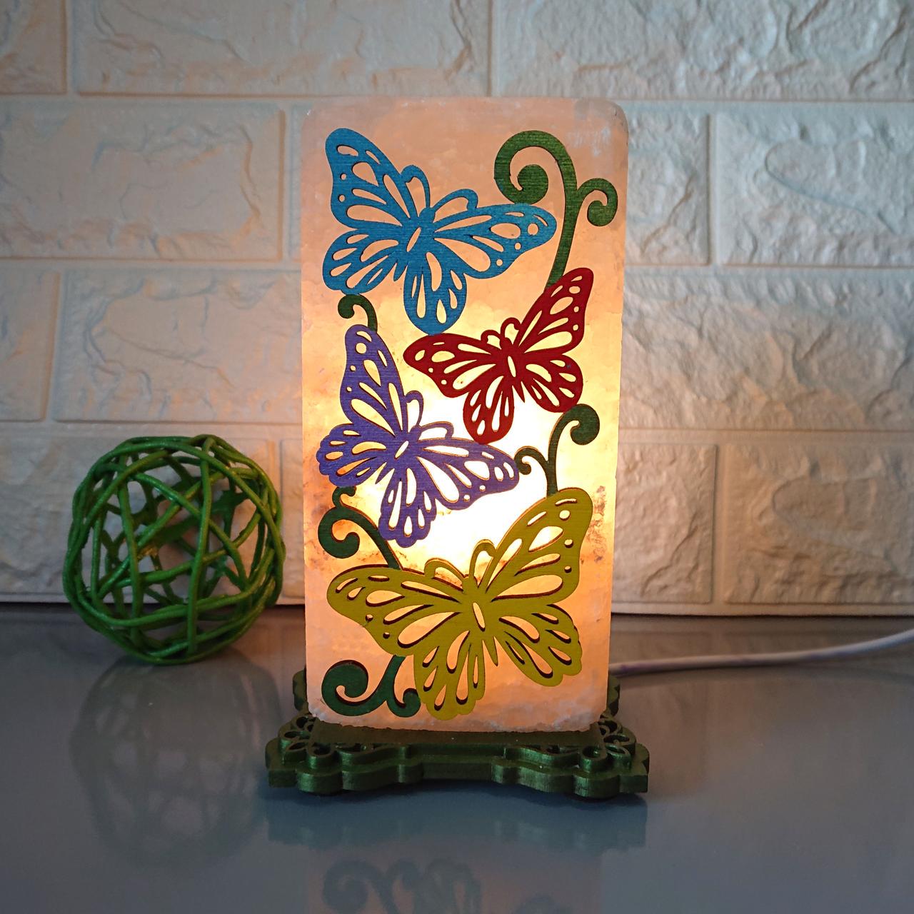 Соляной светильник Бабочки-1 (C-p-0001-y)