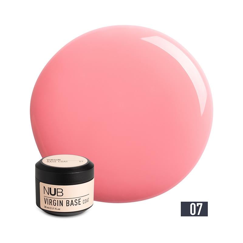База камуфлирующая каучуковая для гель-лака NUB Virgin Base Coat 30 мл 07 Роза брют (90034976)