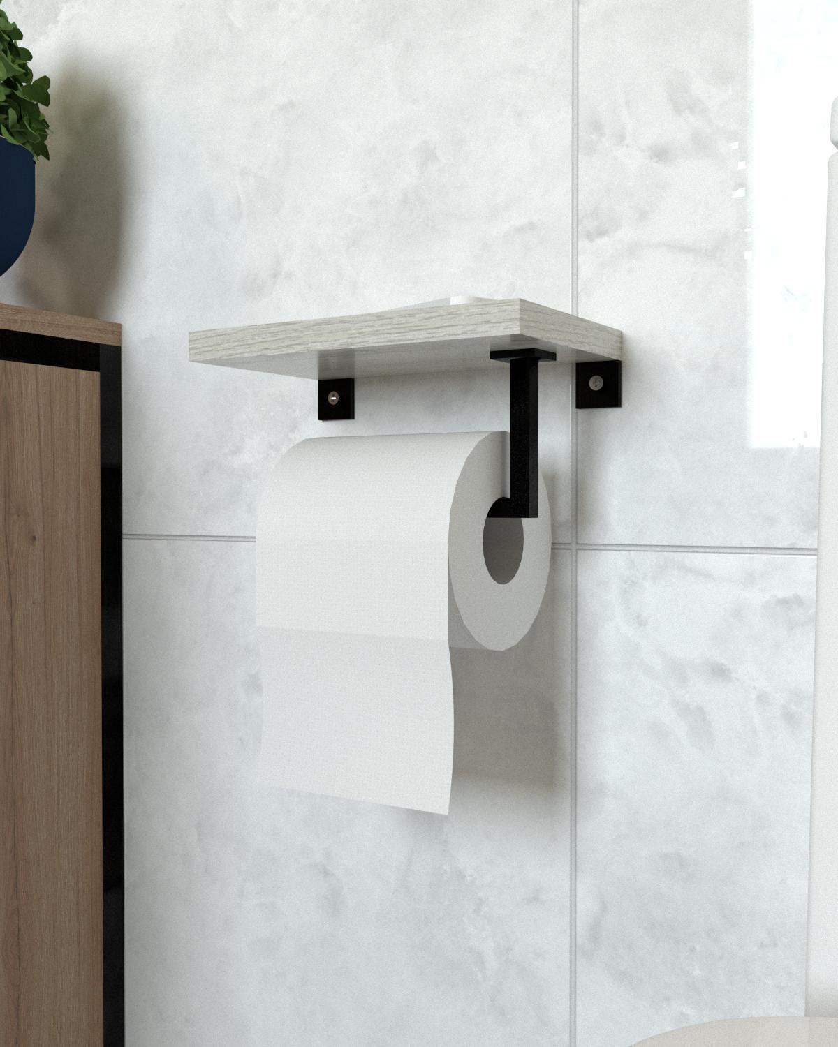 Держатель для туалетной бумаги EcoLoft Мира DSP-1370-2 в стиле лофт Дуб Кортона (32169183)