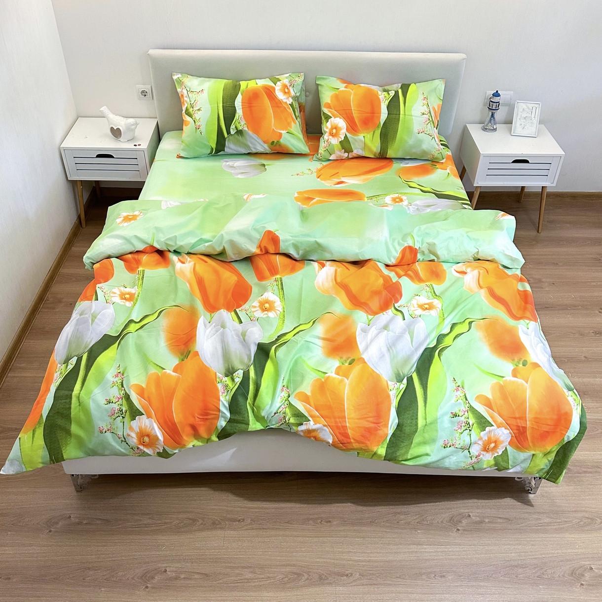 Постільна білизна Lelit полікотон полуторний Салатовий (P-0119)