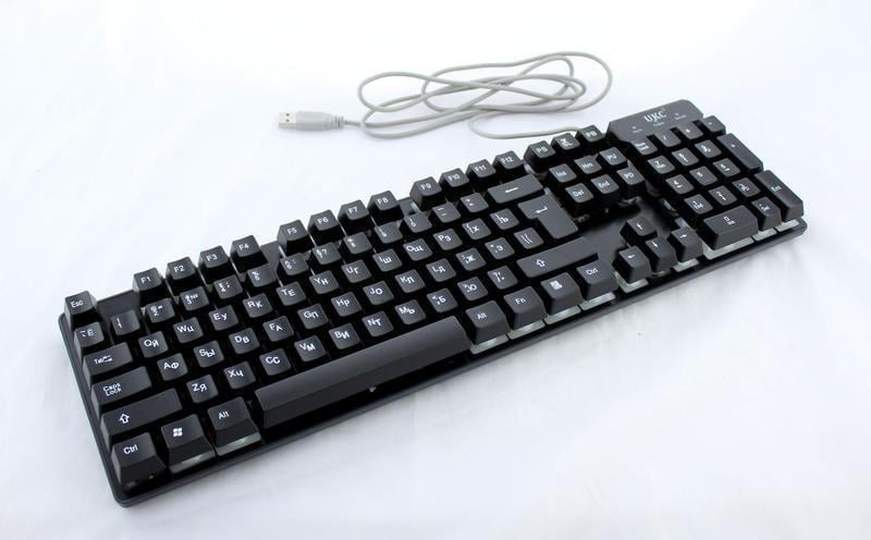 Клавиатура проводная геймерская игровая с подсветкой KEY 6300