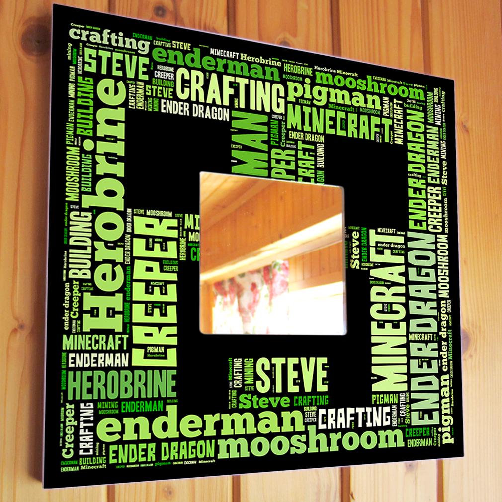 Зеркало декоративное Minecraft 260х260 мм (M03534)