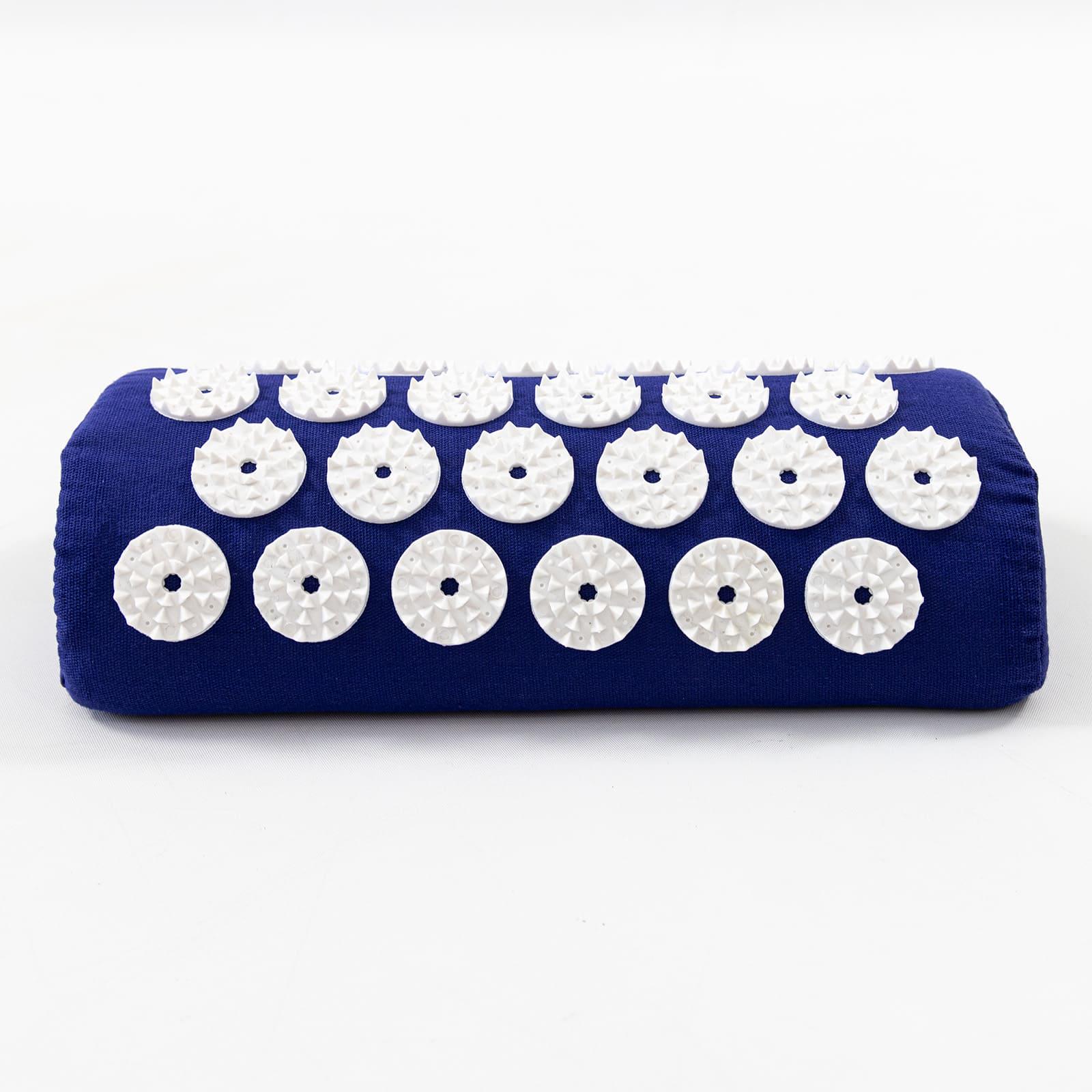 Массажный коврик Аппликатор Кузнецова и валик массажер для спины/шеи/ног/стоп/головы/тела OSPORT Сине-белый (n-0143) - фото 3 Массажный коврик Аппликатор Кузнецова и валик массажер для спины/шеи/ног/стоп/головы/тела OSPORT Сине-белый (n-0143) - фото 3