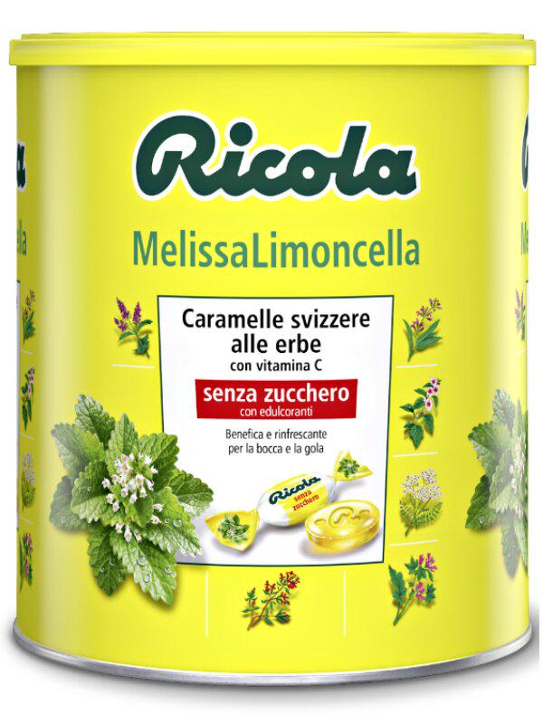 Льодяники Ricola Швейцарські трави Melissa limoncella 1 кг T101 (P-6910806231189)