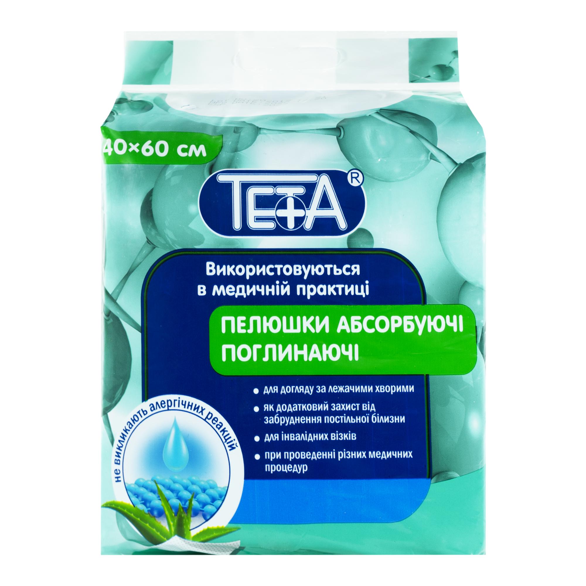 Пелюшки гігієнічні Тета одноразові 60х40 см 30 шт. (4820185411493)