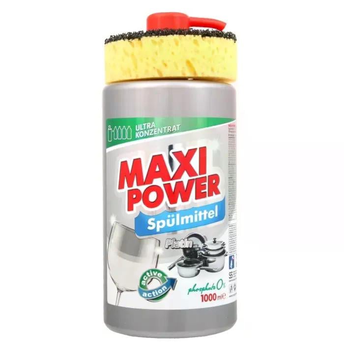 Средство для мытья посуды Maxi Power Platinum с губкой 1 л (402794)