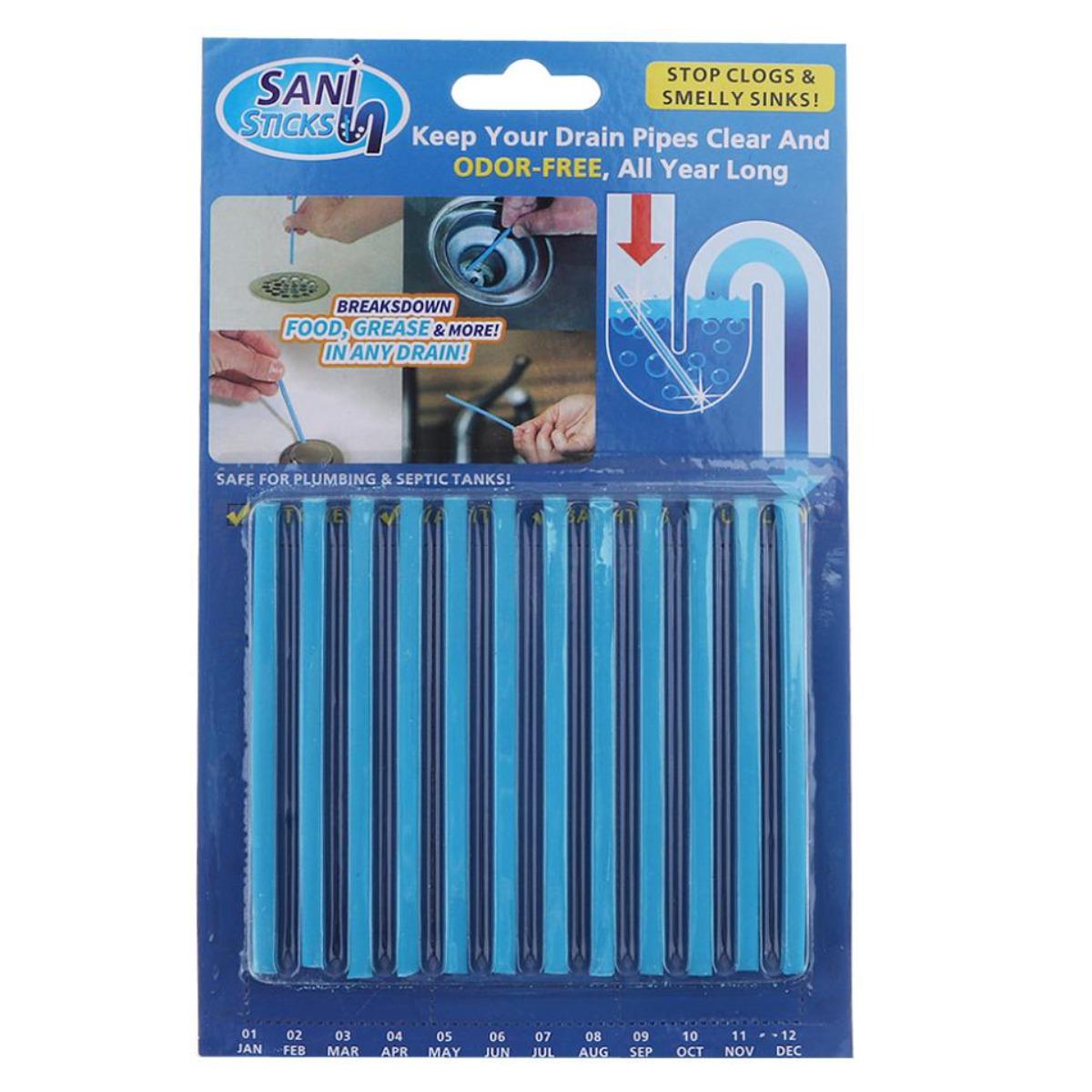 Палочки для устранения засоров SANI STICKS 12 шт.