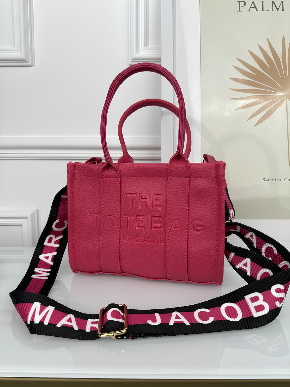 Сумка женская шоппер Marc Jacobs Tote Bag мини Малиновый (2396428040)