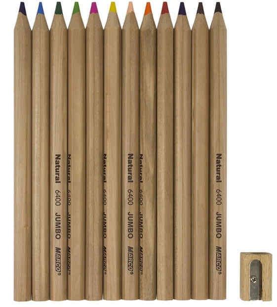 Карандаши цветные Marco Natural Jumbo 12 цветов - фото 3