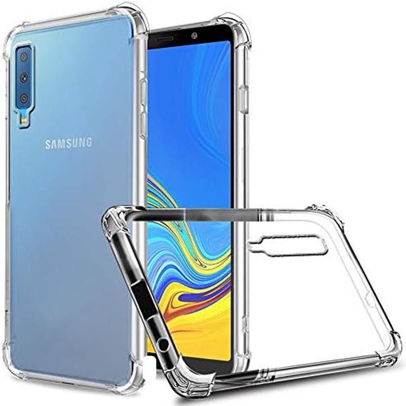 Противоударный TPU чехол GETMAN Ease logo усиленные углы для Samsung A750 Galaxy A7 (2018) Бесцветный (прозрачный)