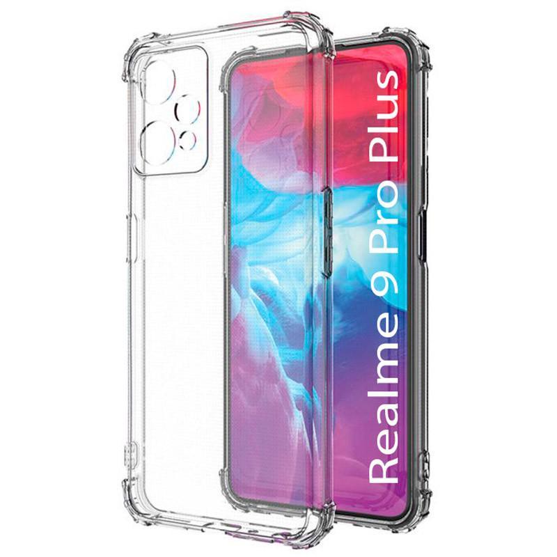 Противоударный TPU чехол GETMAN Ease logo усиленные углы Full Camera для Realme 9 4G / 9 Pro+ Прозрачный (Безцветный)