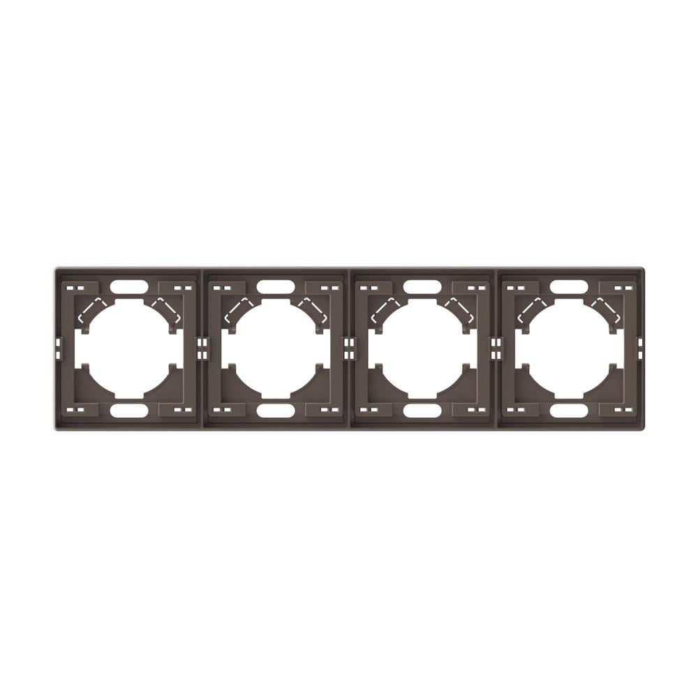 Рамка для розеток Vіdех Nota 4 місця горизонтальна Мокко (31578561) Рамка для розеток Vіdех Nota 4 місця горизонтальна Мокко (31578561)