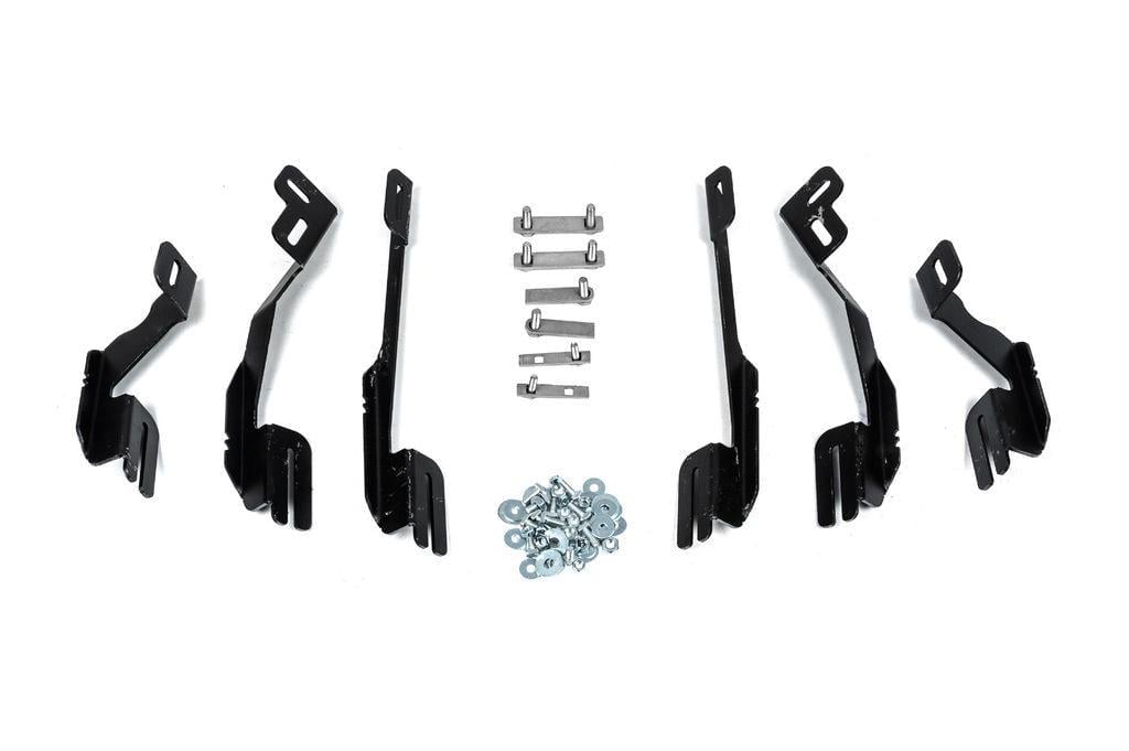 Крепление к боковым порогам Erkul 2011-2016 для Jeep Compass 2006-2016 гг. черный металл Серый (127418)