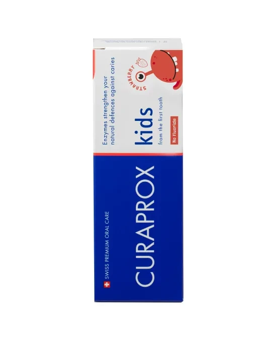 Зубна паста дитяча Curaprox kids НУЛЬ ФТОРИД полуниця 60 мл (2738361123)