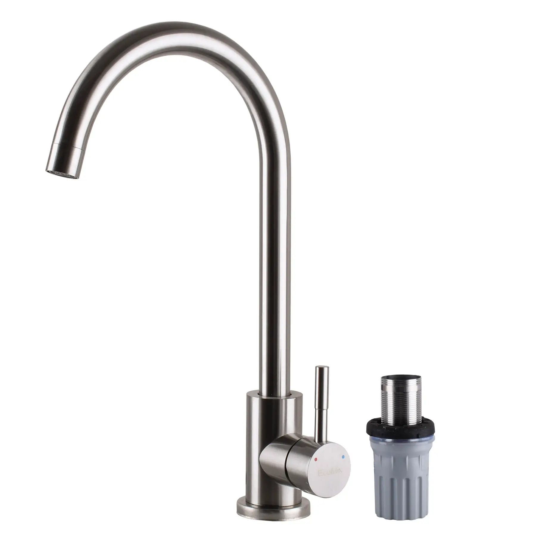 Смеситель для кухни EcoMIX ALPEN AISI-203S-WH (GSR-000024959) - фото 3 Смеситель для кухни EcoMIX ALPEN AISI-203S-WH (GSR-000024959) - фото 3