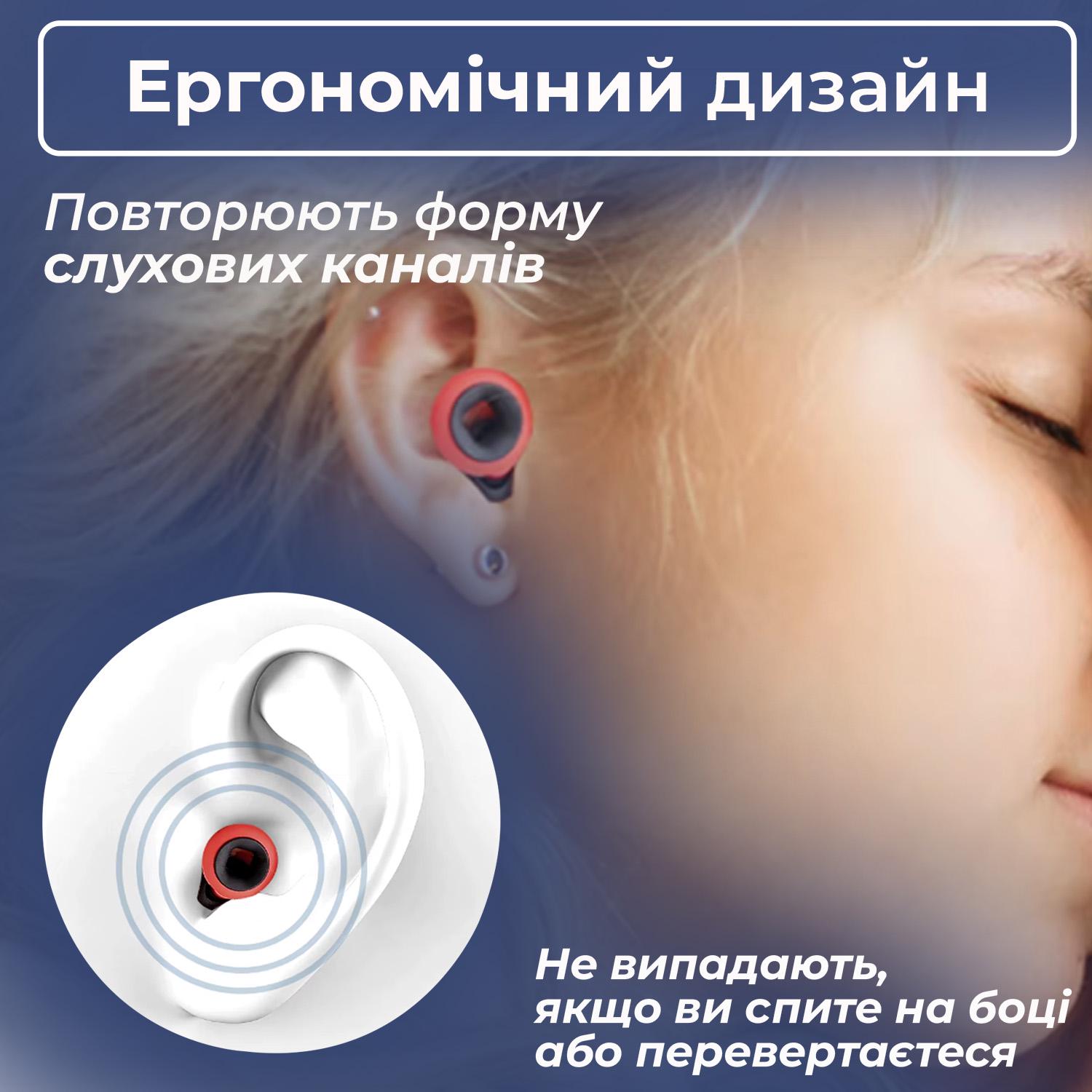 Беруши для плавания силиконовые с акустическим фильтром Бело-зеленый - фото 4