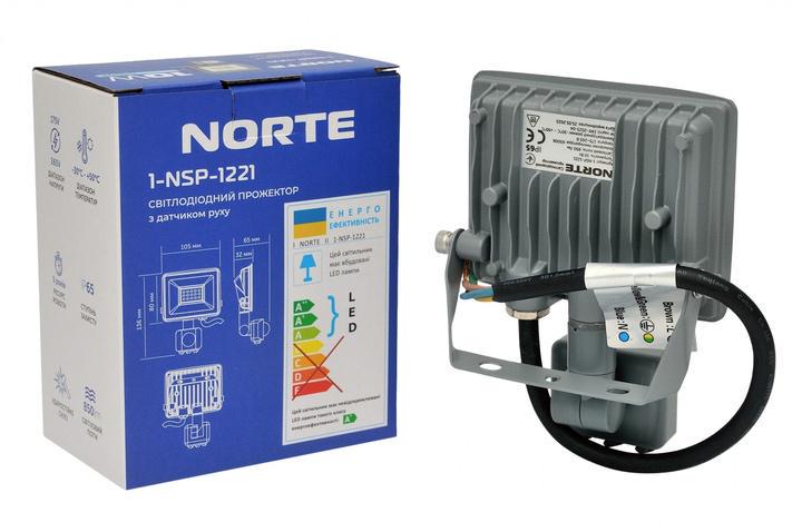 Прожектор NORTE Spotlight 1-NSP-1221 с датчиком движения 10W 6500К (27803021) - фото 2 Прожектор NORTE Spotlight 1-NSP-1221 с датчиком движения 10W 6500К (27803021) - фото 2
