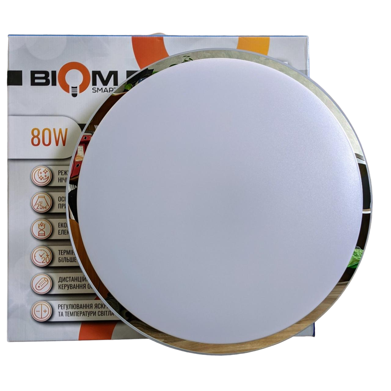 Світильник світлодіодний Smart SML-R18-80/2 3000-6000K з пультом 80 Вт