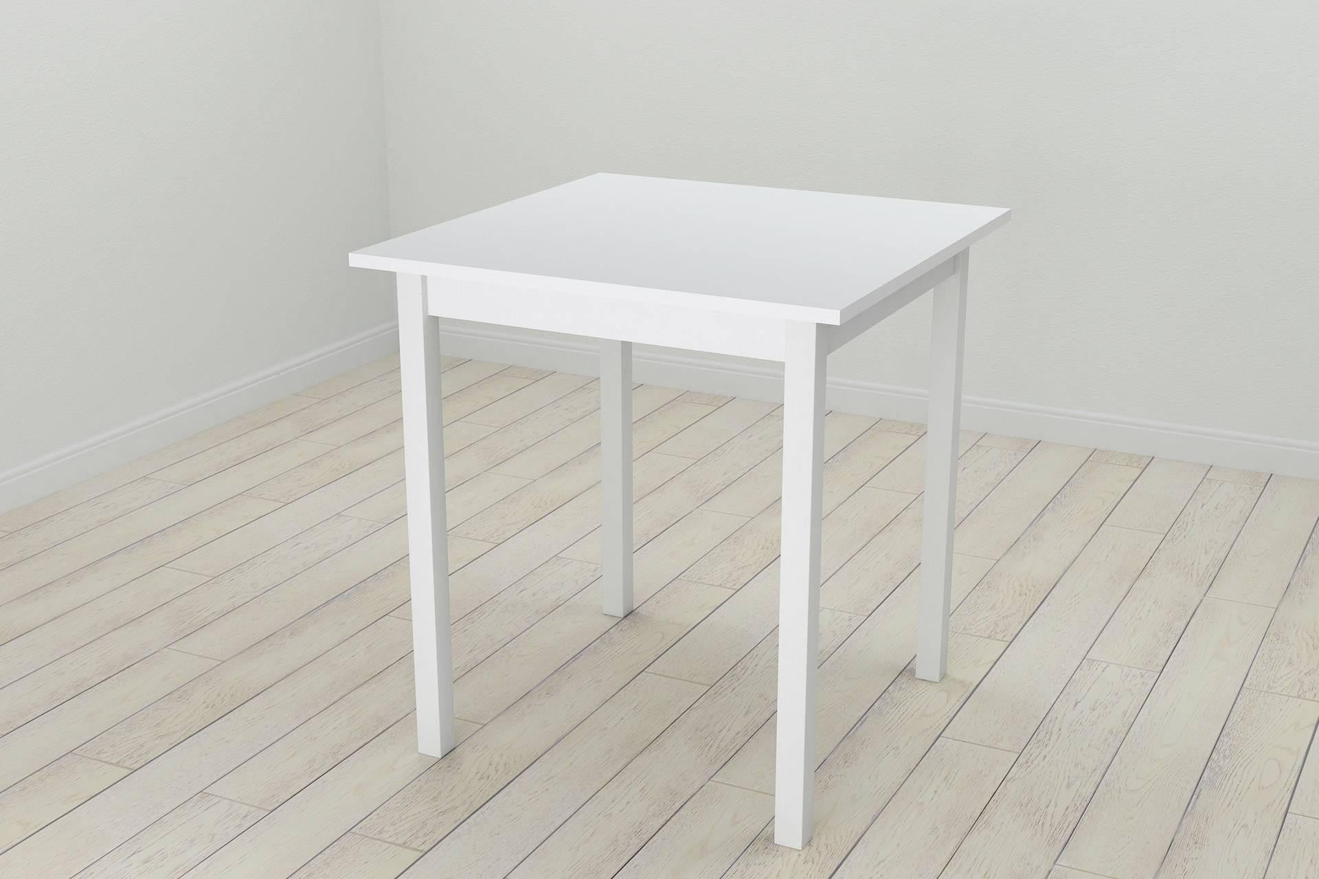 Обеденный стол Ferrum-decor Диего ДСП 16 мм 75x70x70 см Белый/Белый (FRD-106293)