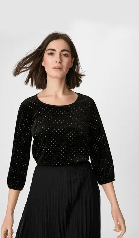 Лонгслив женский C&A р. 38 Черный (2131578b32)