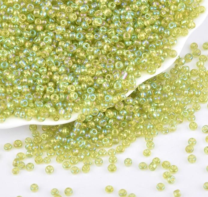 Бисер Бензиновый 2 мм 50 г Салатовый (БР0002б11)