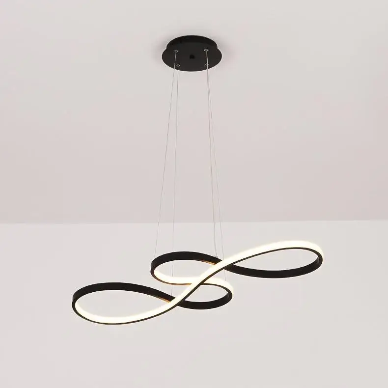 Люстра светодиодная Световая Симфония PJ805B 75х33 см Черный