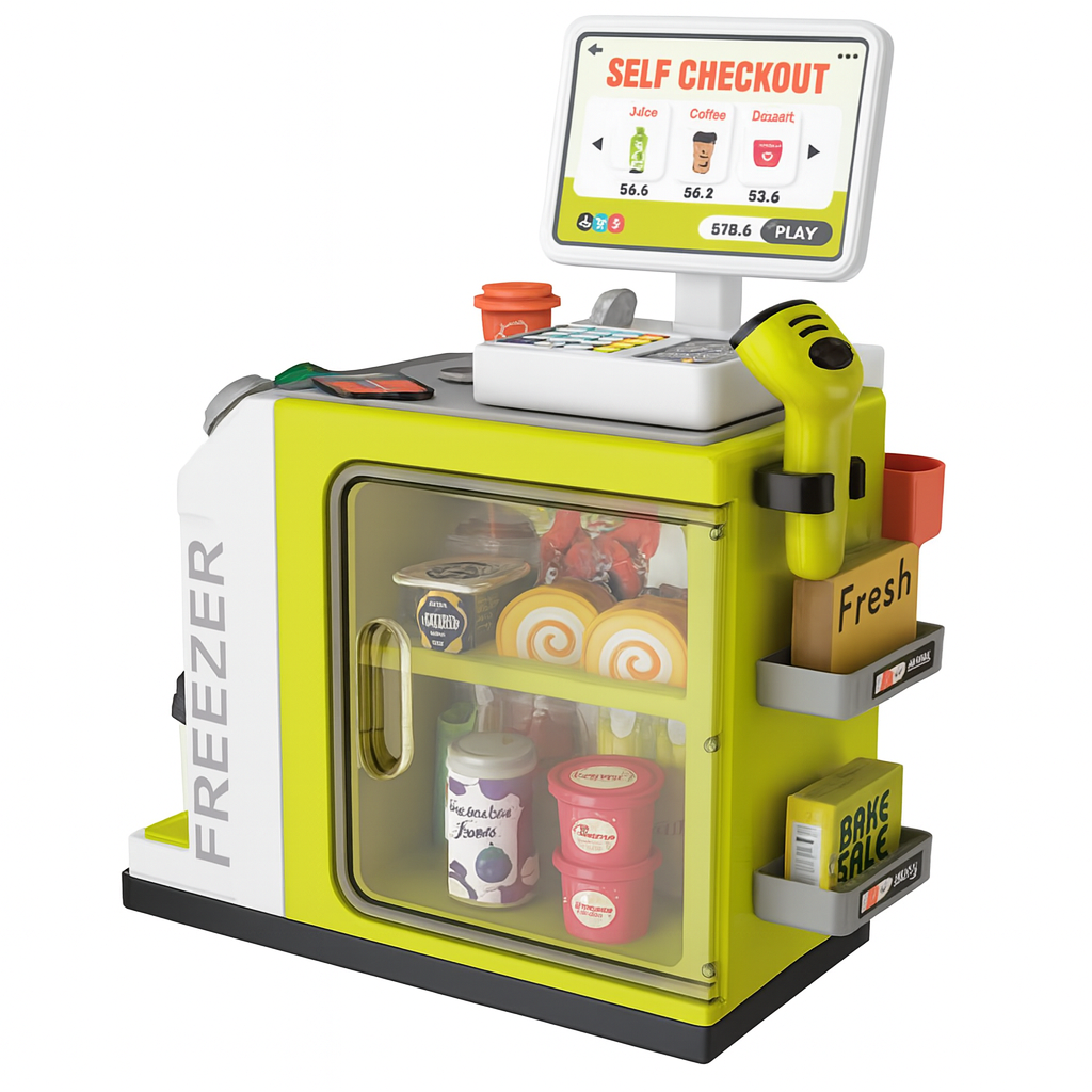 Дитячий касовий апарат Super Market 46 шт. Pелений (136)