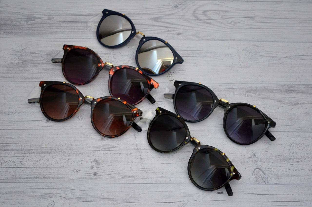 Сонцезахисні окуляри круглі унісекс №4 - фото 2