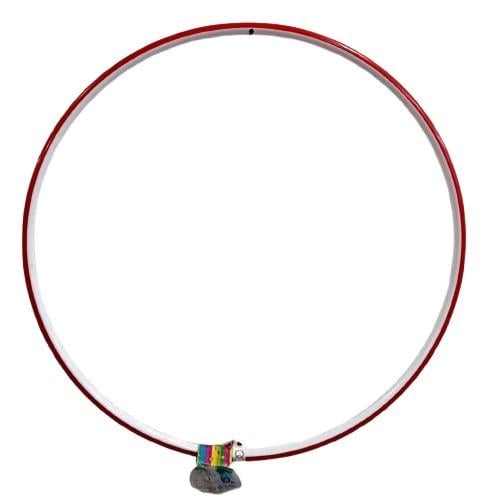 Обруч гимнастический Радуга средний Bamsic 75 см Красный (0170)