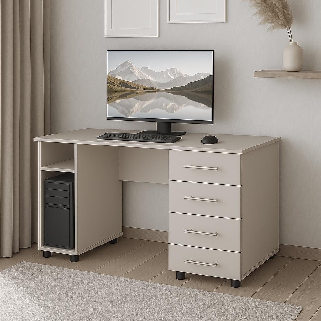 Стол компьютерный СК3 4Я SENAM 750х1300х600 мм ДСП Кашемир