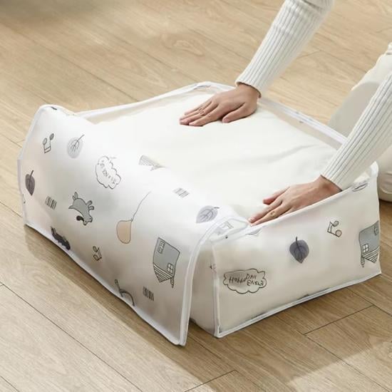 Органайзер для одежды/постельного белья Home водонепроницаемый XL 70х50х25 см White (128348) - фото 2 Органайзер для одежды/постельного белья Home водонепроницаемый XL 70х50х25 см White (128348) - фото 2