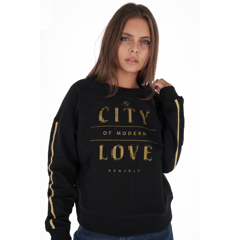 Світшот жіночий Kvl M Чорний (20302027)