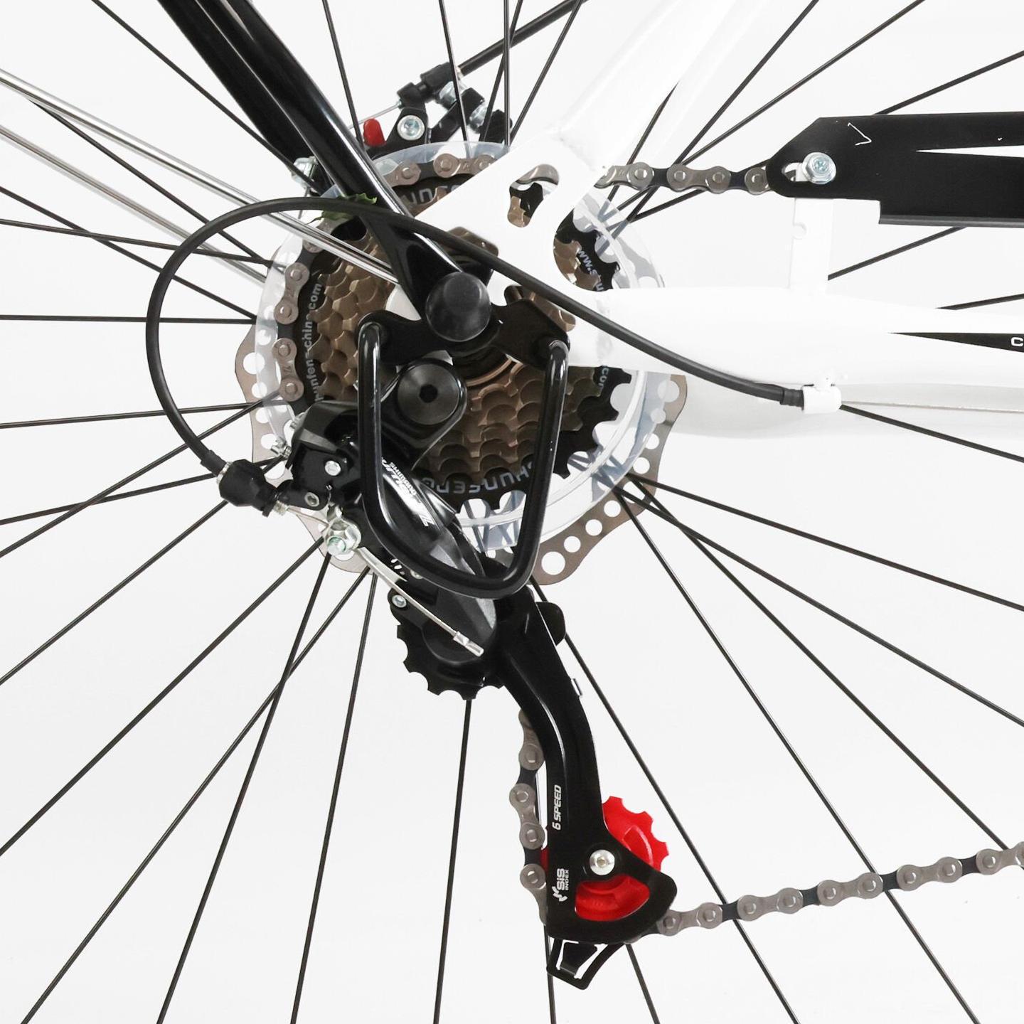 Велосипед городской Corso Liberty с корзиной и багажником рама 20"/28" Белый - фото 8 Велосипед городской Corso Liberty с корзиной и багажником рама 20"/28" Белый - фото 8