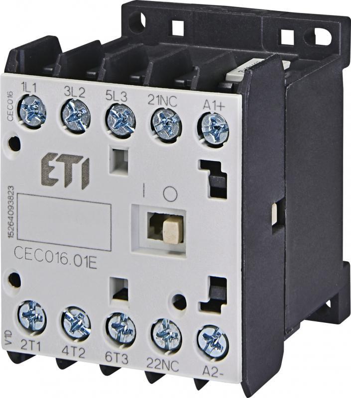 Контактор-пускатель ETI CEC 16.01 16А 230 В 3NO 1NC (4641096)