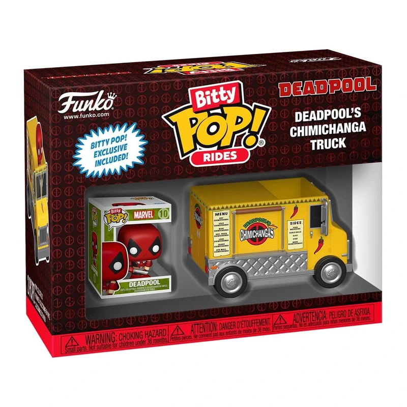 Ігрова фігуркаДедпул і вантажівка Чімічанги Bitty Pop Rides Deadpool's Chimichanga Truck (18764)